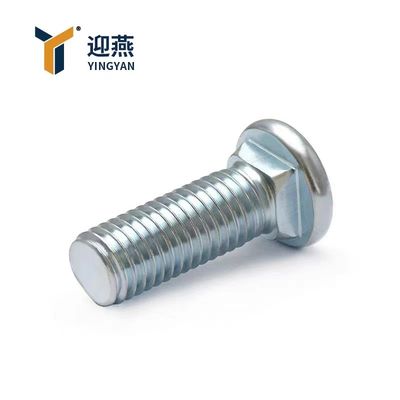 Carbon steel 10B21 Flat Head Square Neck Carriage Bolt For T89 T90 Elastic Pressure Guide Plate