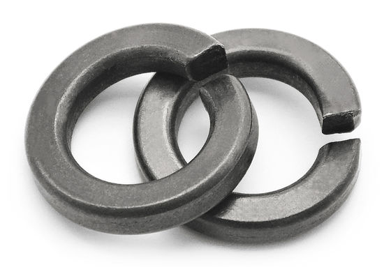 Carbon Steel Blacked Spring Lock Washers DIN 127 With Square Ends - B Type