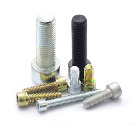 DIN912 UNI 5931 NF E 25-125 AS 1420 Class 8.8 10.9 12.9 Hexagon Socket Head Cap Screws Full Thread Knurled Head Screw