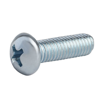 DIN7985 Cross Recessed Raised Countersunk Head Screws Carbon / Stainless Steel 304