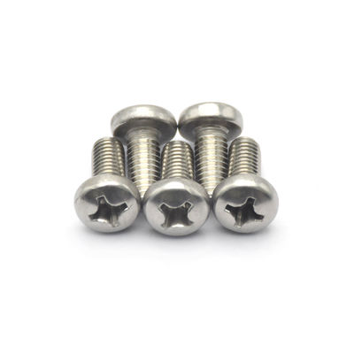 DIN7985 Cross Recessed Raised Countersunk Head Screws Carbon / Stainless Steel 304