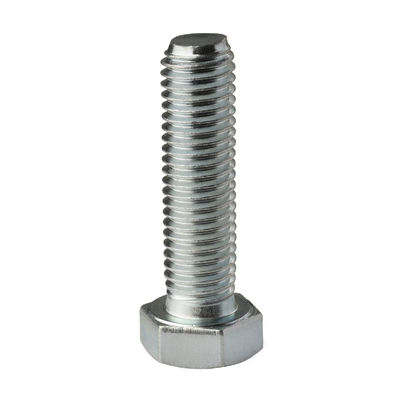 DIN558 EN ISO 4018 Hexagon Head Screws Class 4.8 6.8 Plain / Zinc Plating