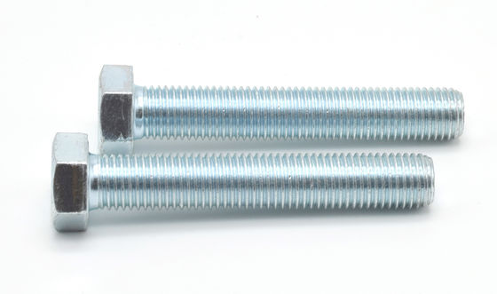 DIN933 ISO4017 EN24017 Hexagon Head Bolts Full Thread Carbon Steel / Alloy Steel