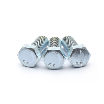 Partially Threaded Galvanized Hexagon Head Bolts DIN931-1 ISO4014 Class 8.8 10.9