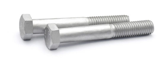 DIN931-1 ISO4014 Industrial Bolt Partially Threaded Dacromet Silver Gray Class 8.8 10.9