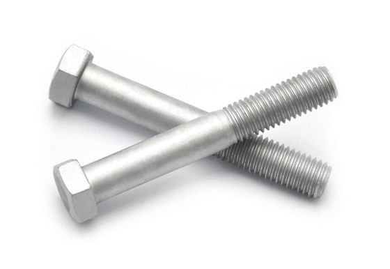 DIN931-1 ISO4014 Industrial Bolt Partially Threaded Dacromet Silver Gray Class 8.8 10.9