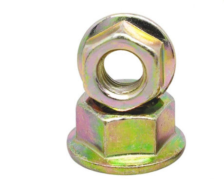 Din 6923 ISO 4161 Hexagon Flange Nut Carbon Steel Q235 / 35K Galvanization