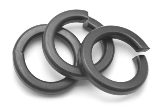 Carbon Steel Blacked Spring Lock Washers DIN 127 With Square Ends - B Type