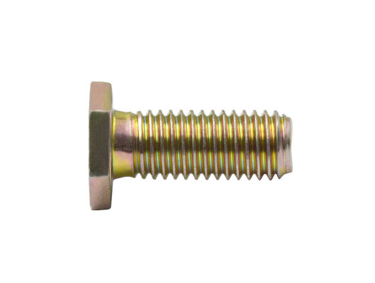 Thin Hexagon Head Bolt Carbon Steel Full / Half Threaded Yellow Galvanization M10*16