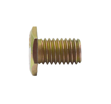 Thin Hexagon Head Bolt Carbon Steel Full / Half Threaded Yellow Galvanization M10*16