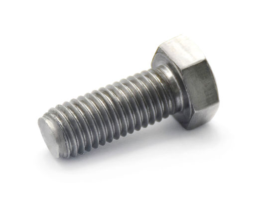 Hexagon Head Full Thread Bolts Plain Natural Color DIN933 ISO4017 EN24017