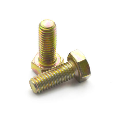 DIN933 ISO4017 EN24017 Hexagon Head Bolts Full Thread Zinc Carbon Steel / Alloy Steel