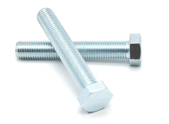 DIN933 ISO4017 EN24017 Hexagon Head Bolts Full Thread Carbon Steel / Alloy Steel
