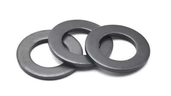 Carbon Steel Q235 Blacked DIN 125 Flat Washer Hardness 140HV 200HV
