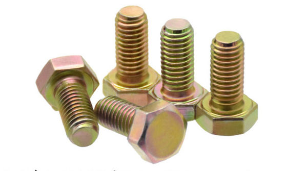 DIN961 EN ISO8676 Zinc Plated Hexagon Head Bolts Grade 4.8 / 6.8 / 8.8 With Fine Pitch Thread